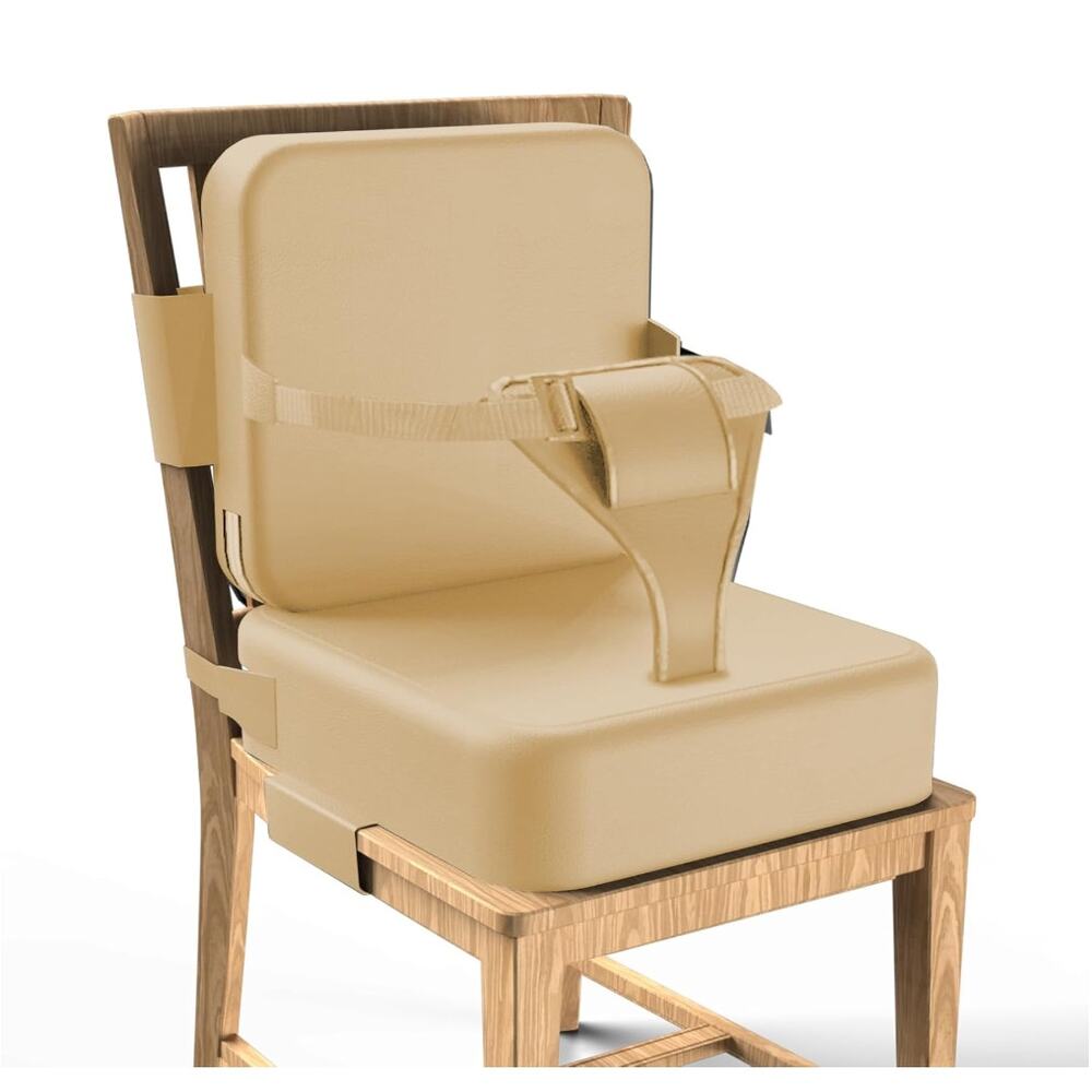 2PCS Portable Toddler Booster Seat for Dining Table, Kitchen Chair-Earthy Yellow